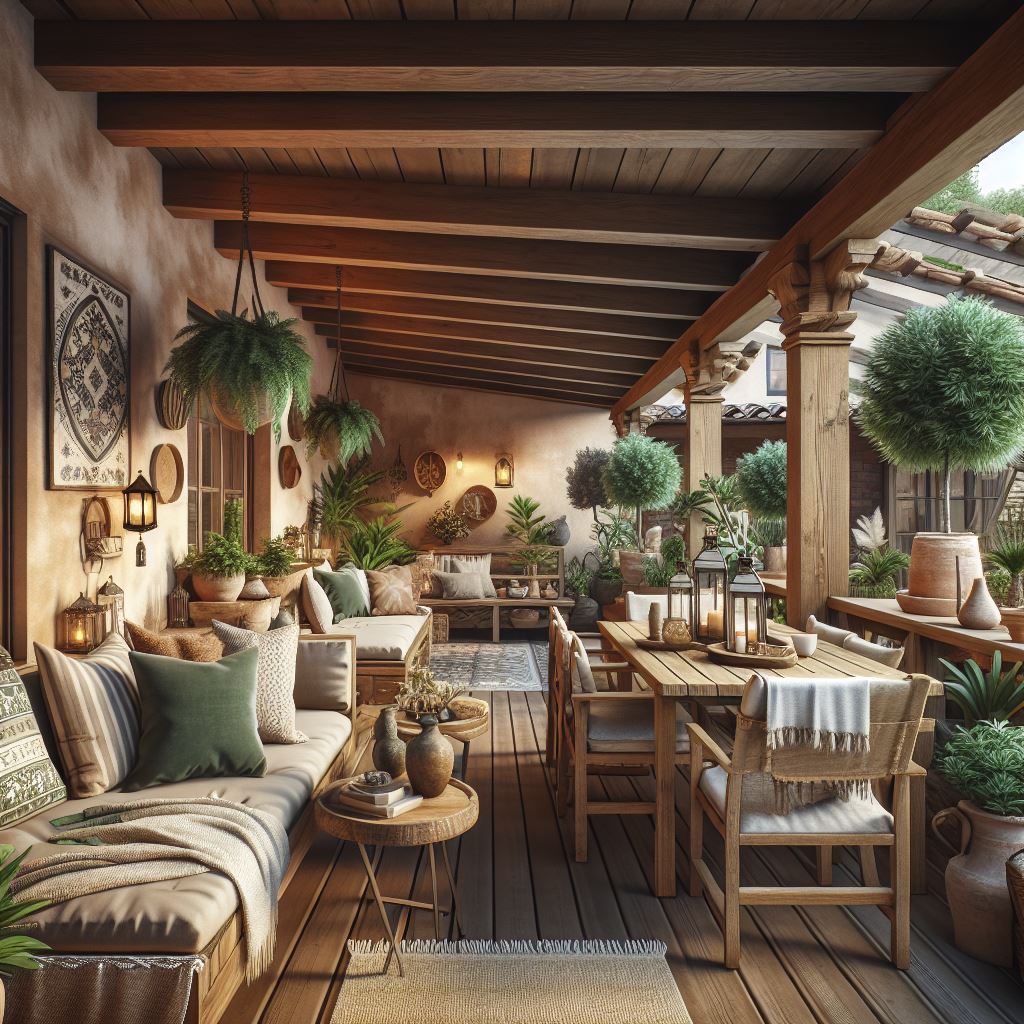 Country Style Terrace & Outdoor space