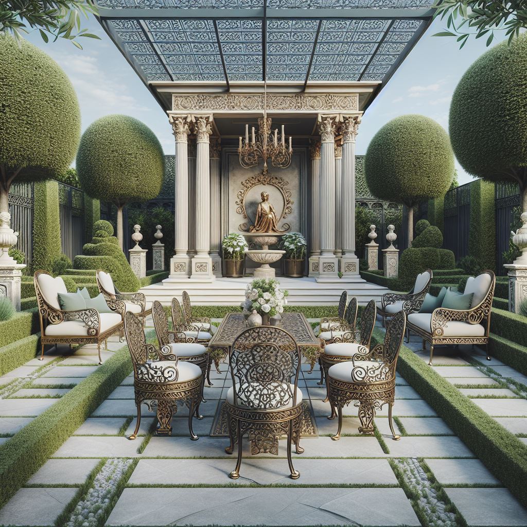 Formal Style Terrace & Outdoor space