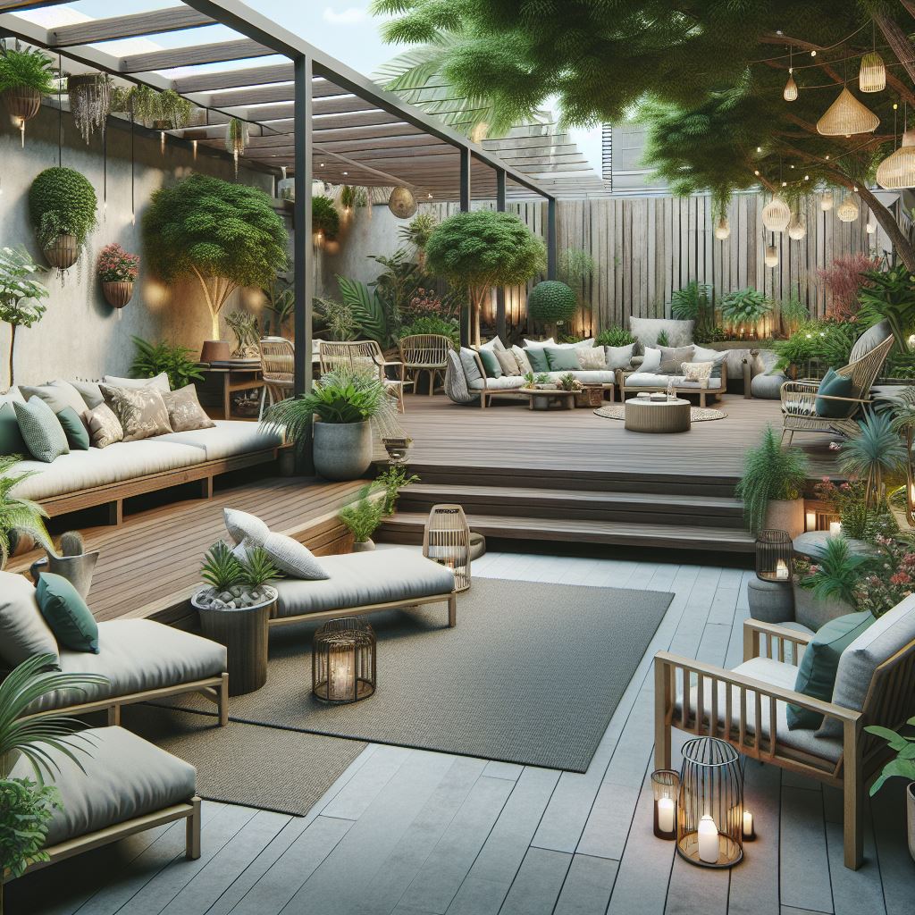 Informal Style Terrace & Outdoor space