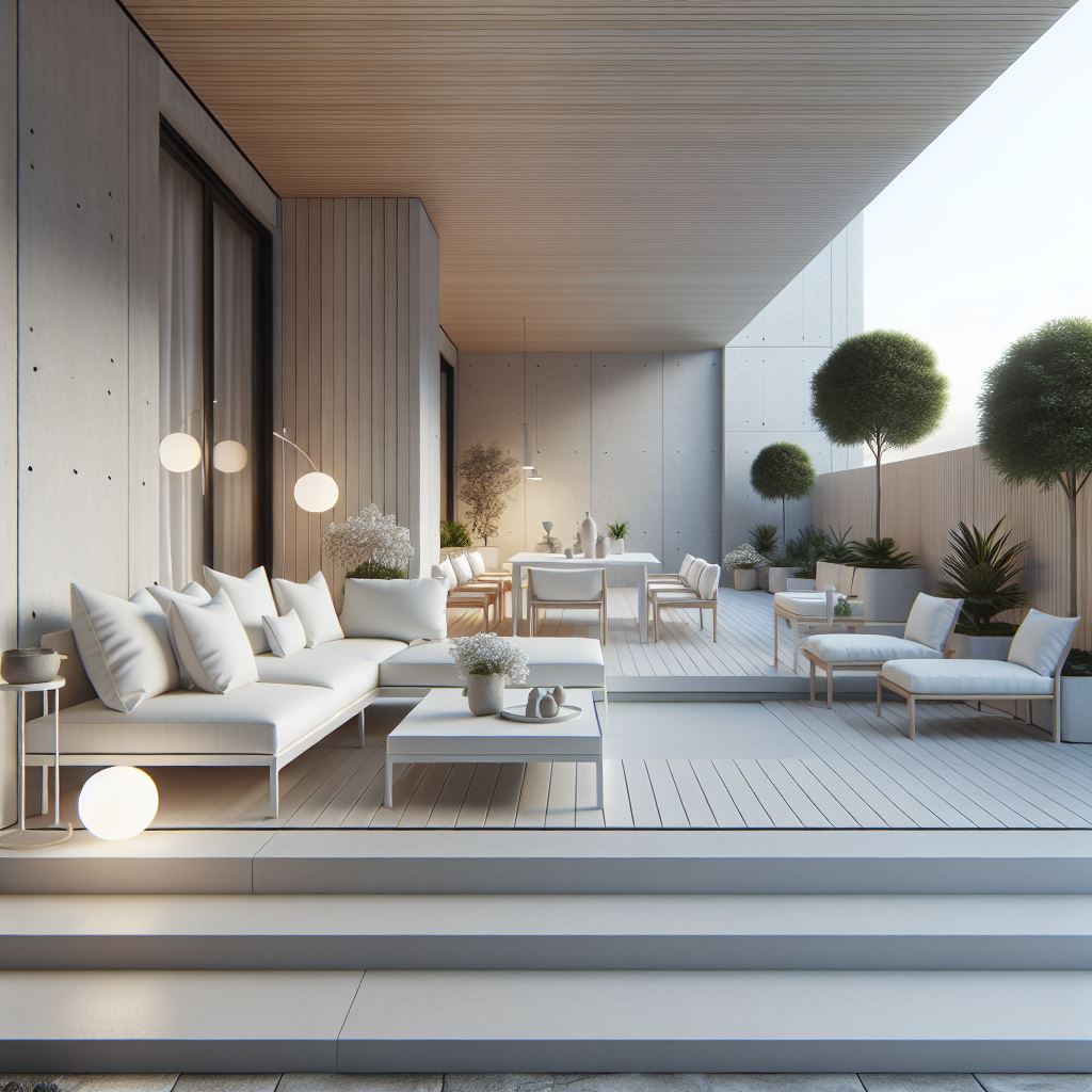 Minimalist Style Terrace & Outdoor space