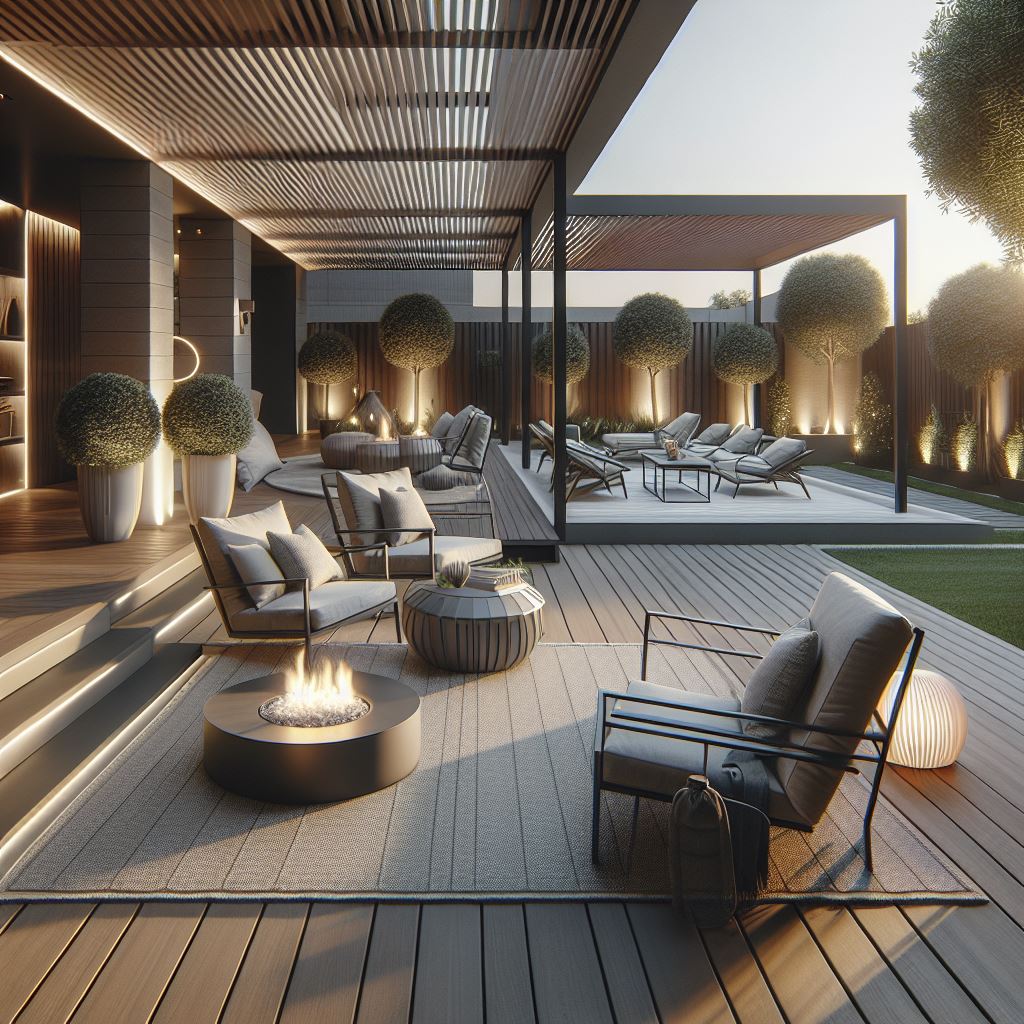 Modern Style Terrace & Outdoor space